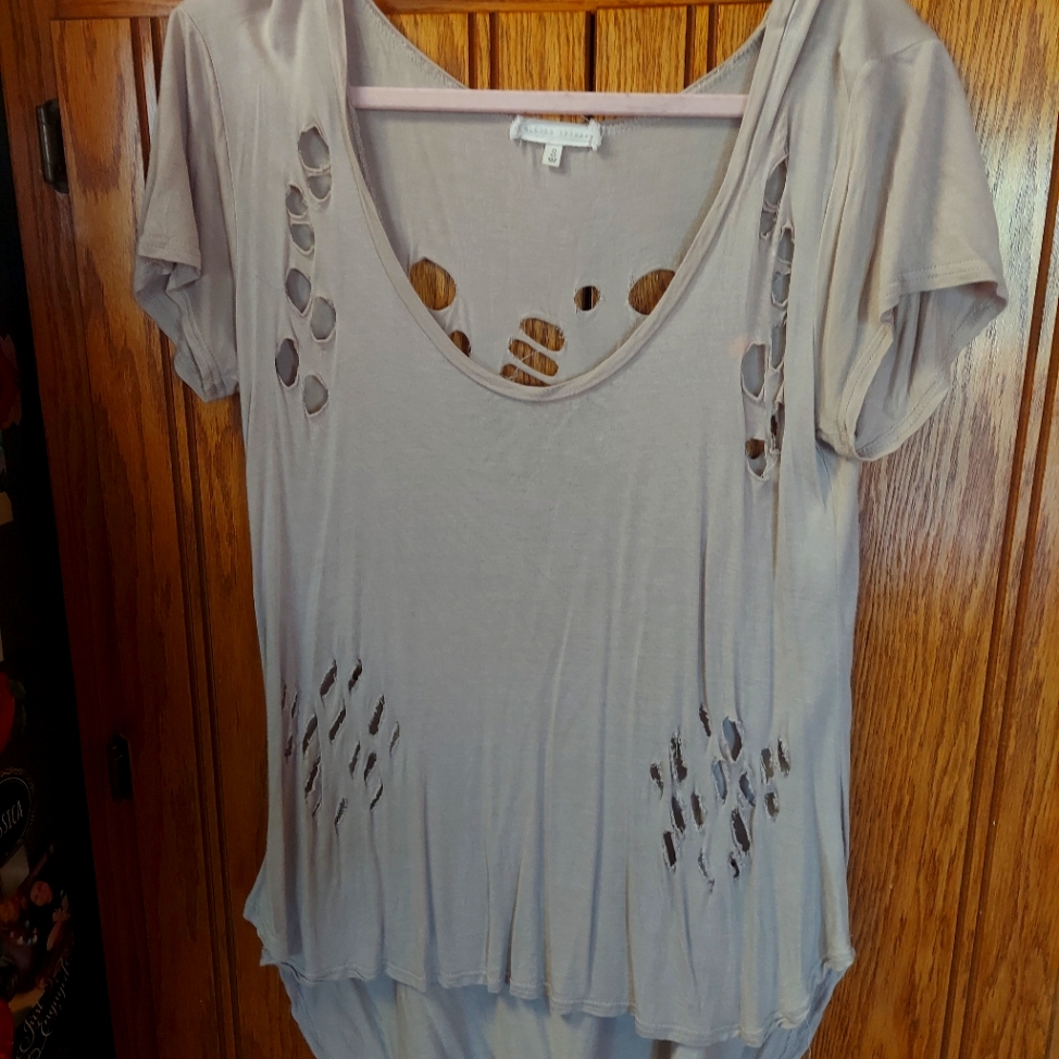 Gilded Intent Distressed High Low Top